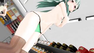 3d Hentai MMD - コンビニでゲリラ撮影する鈴谷 (abubu Nownanka)