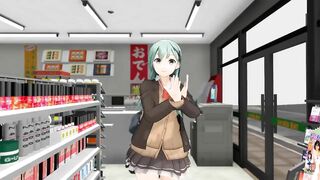 3d Hentai MMD - コンビニでゲリラ撮影する鈴谷 (abubu Nownanka)