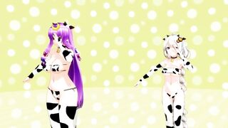 Hentai MMD - Shake_It_Off 乳牛裝 (Hazy)