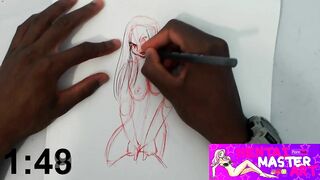 Quick Sketches:sexy Britney Amber Fan Art Speed Drawing