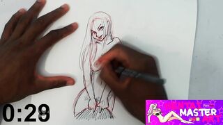 Quick Sketches:sexy Britney Amber Fan Art Speed Drawing