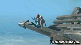 3D Ariel from the Little Mermaid gets fucked hard-high 1