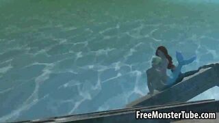 3D Ariel from the Little Mermaid gets fucked hard-high 1