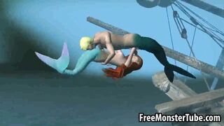 3D Ariel from the Little Mermaid gets fucked hard-high 1