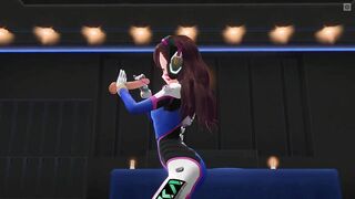 3D HENTAI D.VA jerks off your cock in the penthouse