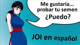 Spanish JOI, Dragon ball hentai, cum 2 times.