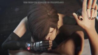 Tifa Lockhart Black Lipstick Blowjob Topless