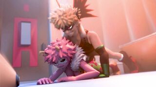 Mina Ashido Bends Over For Katsuki Bakugou