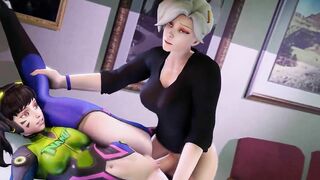 D.Va Pounded By Futa Mercy