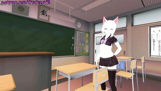 Masturbating in my class room OwO [ VRchat erp, Hentai ] Preview