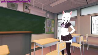 Masturbating in my class room OwO [ VRchat erp, Hentai ] Preview