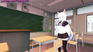 Masturbating in my class room OwO [ VRchat erp, Hentai ] Preview