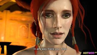 Witcher FUTA Triss Merigold shemale fucking Ciri 3D Animated