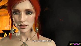 Witcher FUTA Triss Merigold shemale fucking Ciri 3D Animated