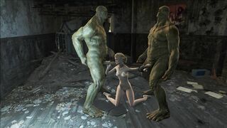 Fallout 4 Supermutans threesome