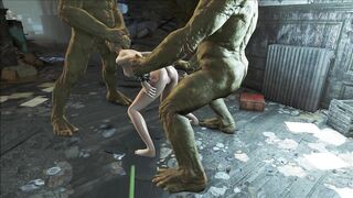 Fallout 4 Supermutans threesome