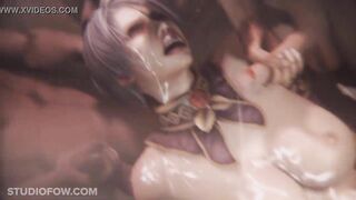 Ivy Valentine destroyed in Orgy - Soulcalibur by studioFOW