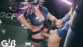 Poison’s Futa Cock Is Too Big For Chun-Li and Cammy