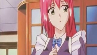 Hentai maid masturbate in the kitchen