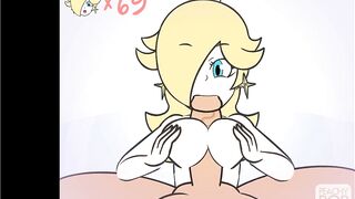 Super Smash Girls Titfuck! Rosalina