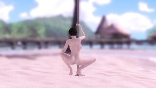 Naked and Hot Bayonetta showing her ass and pussy