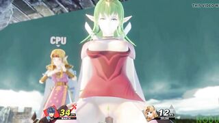 Fire Emblem Tiki rides Marth 3D