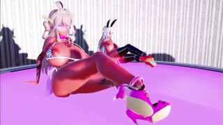 MMD Kongo and Haruna in Chocolate Cream