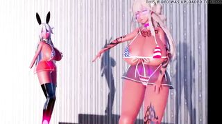 MMD Kongo and Haruna in Chocolate Cream