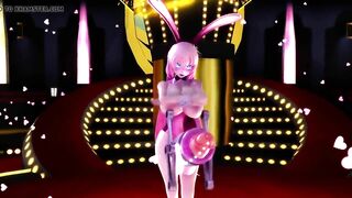 MMD Dick Pump Dance - Luka Girls - Futanari