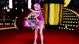 MMD Dick Pump Dance - Luka Girls - Futanari