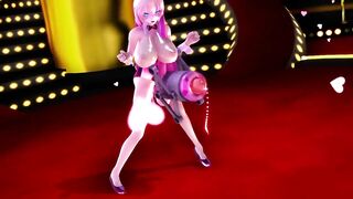 MMD Dick Pump Dance - Luka Girls - Futanari