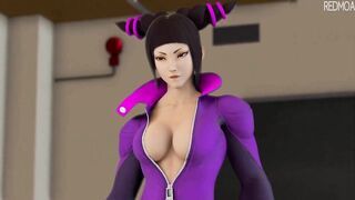 Han Juri and Cammy White 3D Futanari