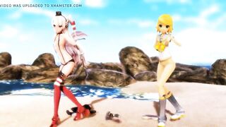 (MMD) Amatsukaze & Rin - Distorted Princess (Made by DM144)