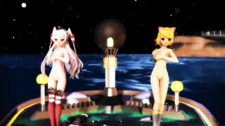 (MMD) Amatsukaze & Rin - Distorted Princess (Made by DM144)