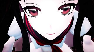 Yandere black-haired beautiful girl Femdom - [ASMR] [MMD] [By-poko●●●]