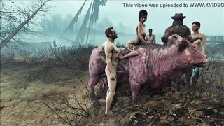 Fallout 4 Fuck on brahmin