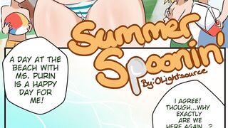 Summer Spoonin - have sex in beach hentai comic