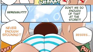 Summer Spoonin - have sex in beach hentai comic