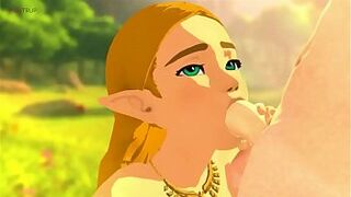 Zelda gives Blowjob in BOTW