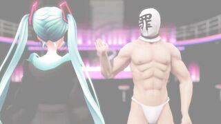 Hatsune Miku's whore is hypnotized and has sex with several men - by [オ ケ ラ ム シ]