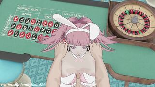 Fire Emblem Three Houses: Hilda Paizuri + Cowgirl creampie at a casino POV