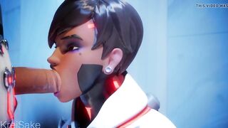 Overwatch Sombra Blowjob Facial