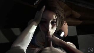 RE3 Jill Valentine HD Naughty & Sloppy Blowjob !