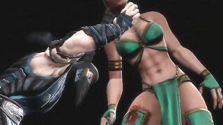 MK9 Jade vs Sub-zero Ryona in Freecam (1)