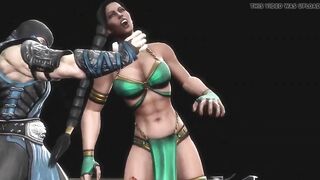 MK9 Jade vs Sub-zero Ryona in Freecam (1)