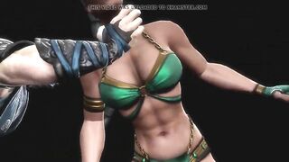 MK9 Jade vs Sub-zero Ryona in Freecam (1)