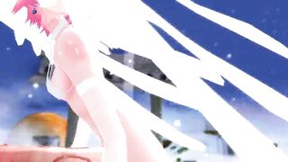 3D MMD Futanari Pole Dance