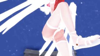 3D MMD Futanari Pole Dance