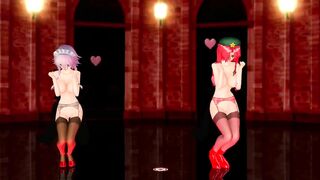 mmd meiling&sakuya