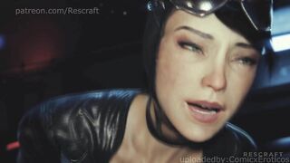 Catwoman getting her pussy fucked! Videogame 3D Animations (Sound-60fps)